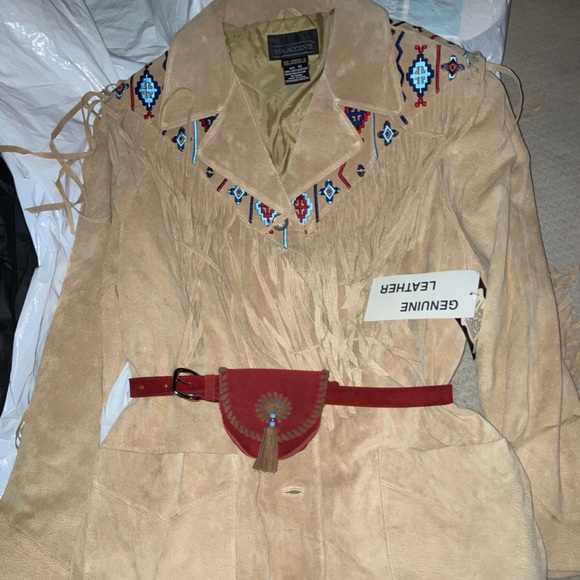 Via Accenti Indian styled coat & belt purse - Picture 2 of 8